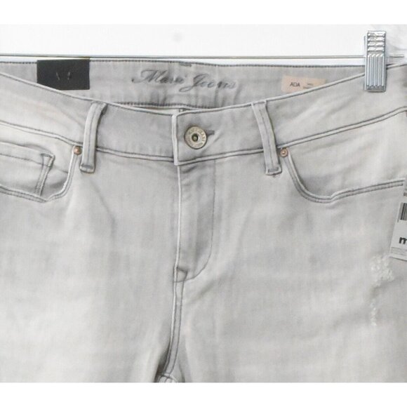 Mavi ADA Sexy Boyfriend Women Gray Denim Cotton Jeans Cuffed Hem Pockets 32 NWT - Picture 5 of 5